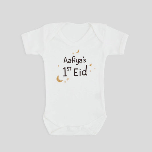 Personalised 1st Eid White Bodysuit