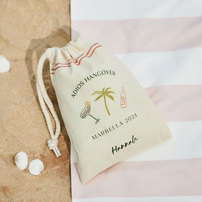 Personalised 'Adios Hangover' Hen Party Gift Bag