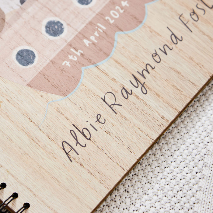 Personalised Animal On Your Christening Day Scrapbook