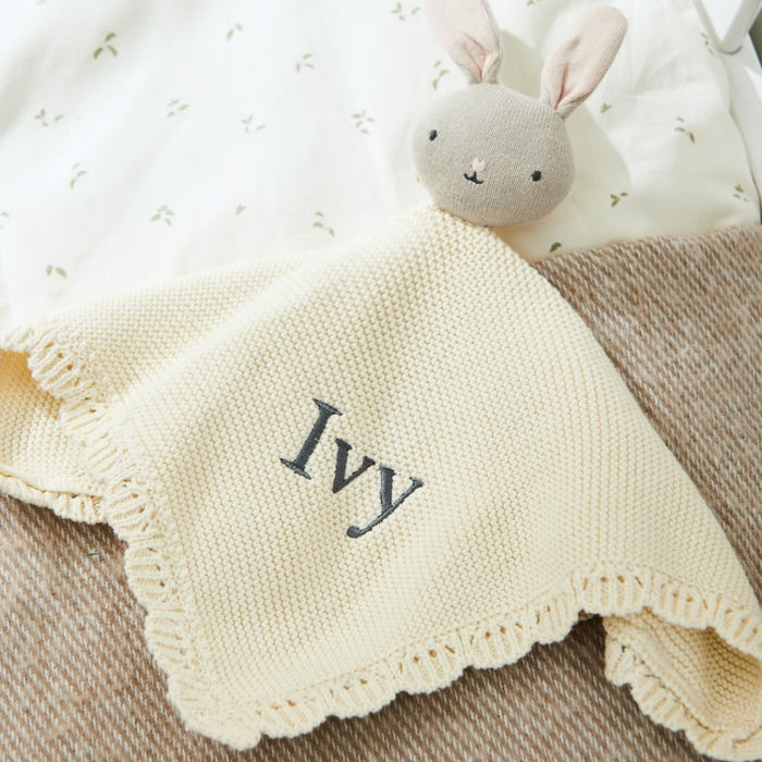 Personalised Avery Row Blushing Bunny Comforter