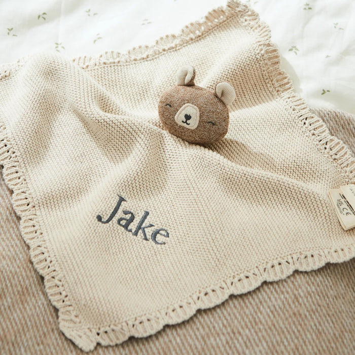 Personalised Avery Row Brave Bear Comforter