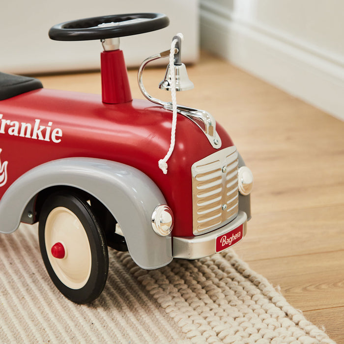 Personalised Baghera Red Ride On Fire Engine