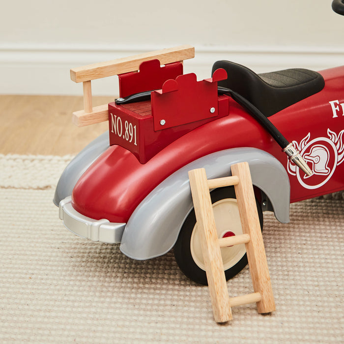 Personalised Baghera Red Ride On Fire Engine