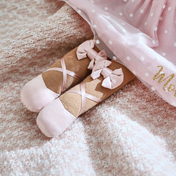 Personalised Ballerina Doll with Dark Curly Hair