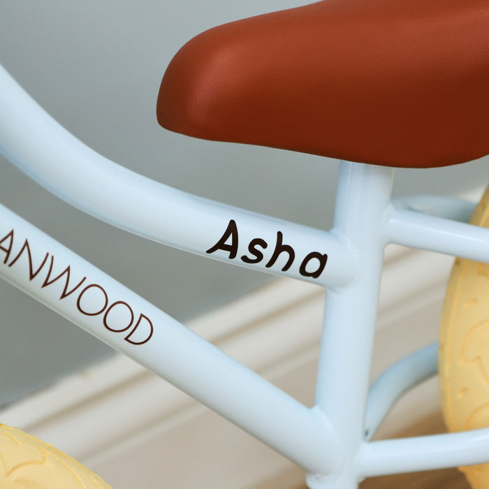 Personalised Banwood First Go Balance Bike in Sky Blue