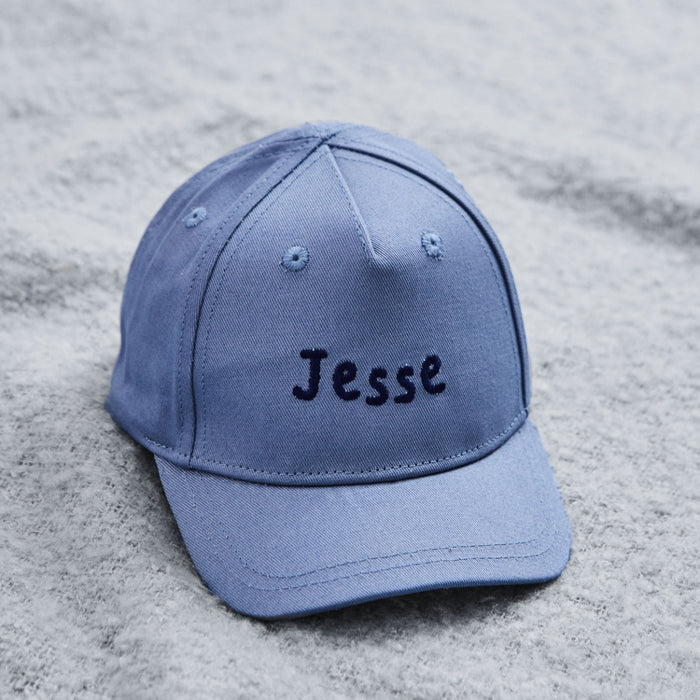 Personalised Baseball Cap in Blue