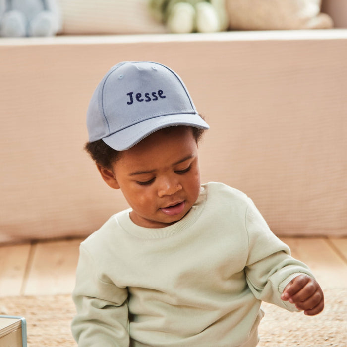 Personalised Baseball Cap in Blue