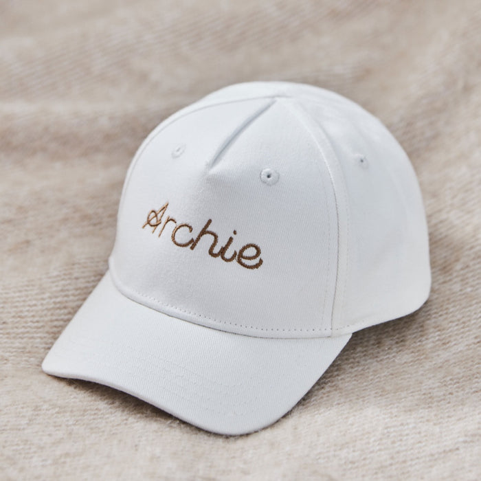 Personalised Baseball Cap in Ecru