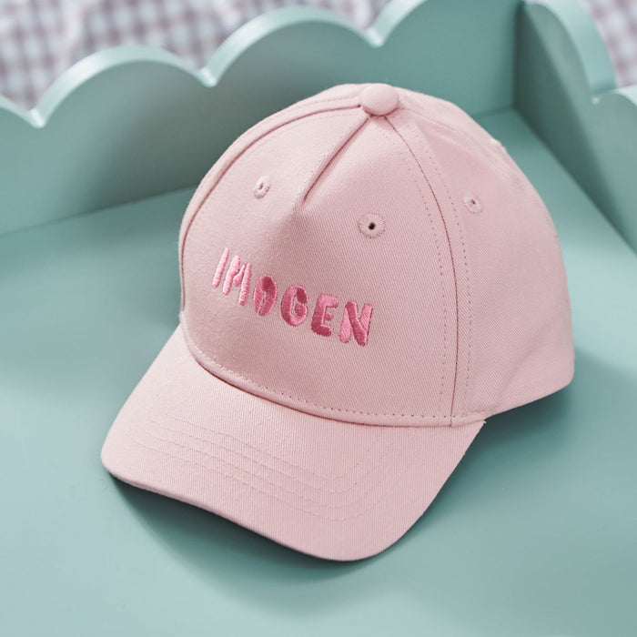 Personalised Baseball Cap in Pink