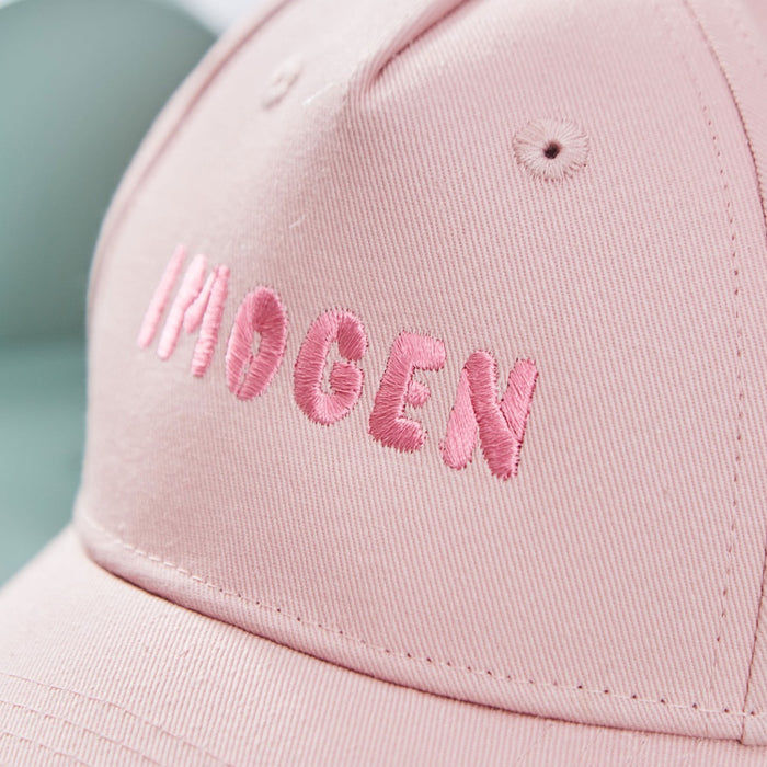 Personalised Baseball Cap in Pink