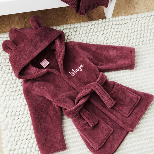 Personalised Berry Fleece Robe