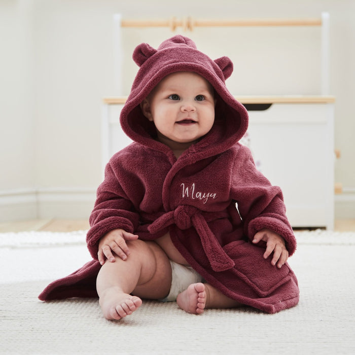 Personalised Berry Fleece Robe
