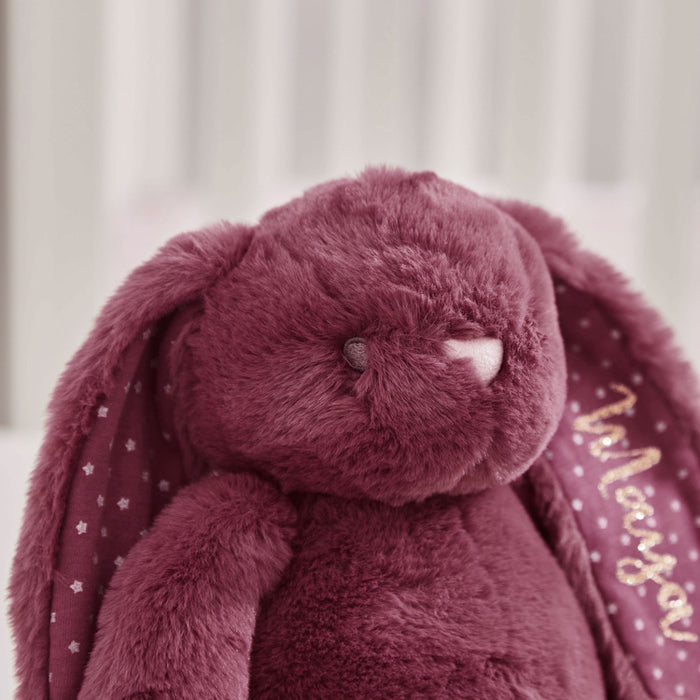 Personalised Berry Red Bunny Soft Toy
