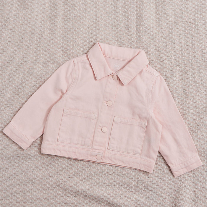 Personalised Big Sister Pink Denim Jacket