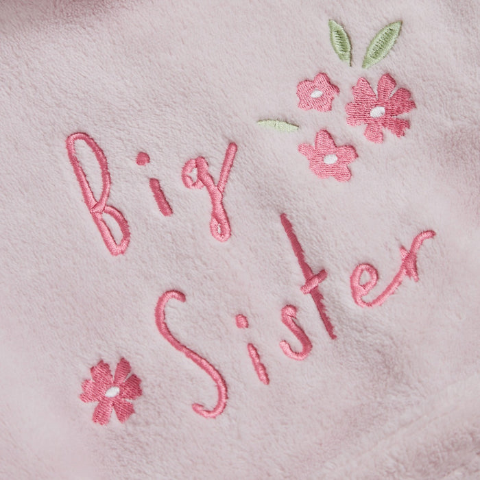 Personalised Big Sister Pink Fleece Robe