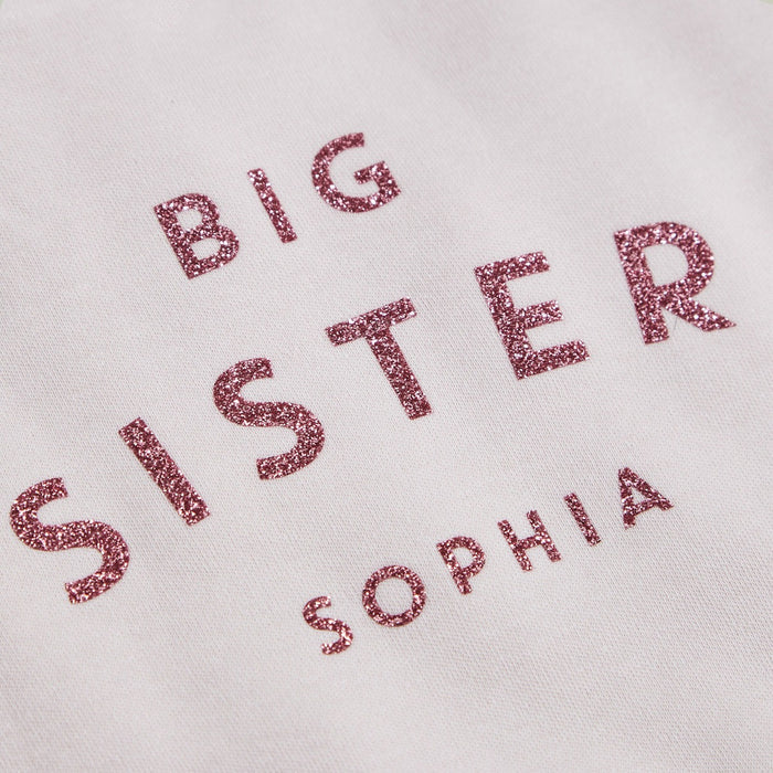 Personalised Big Sister Pink T-Shirt