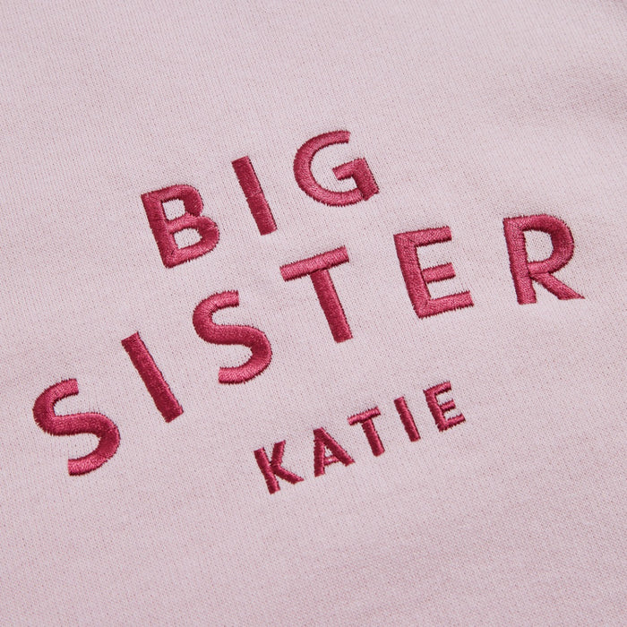 Personalised Big Sister Sweatshirt in Pink