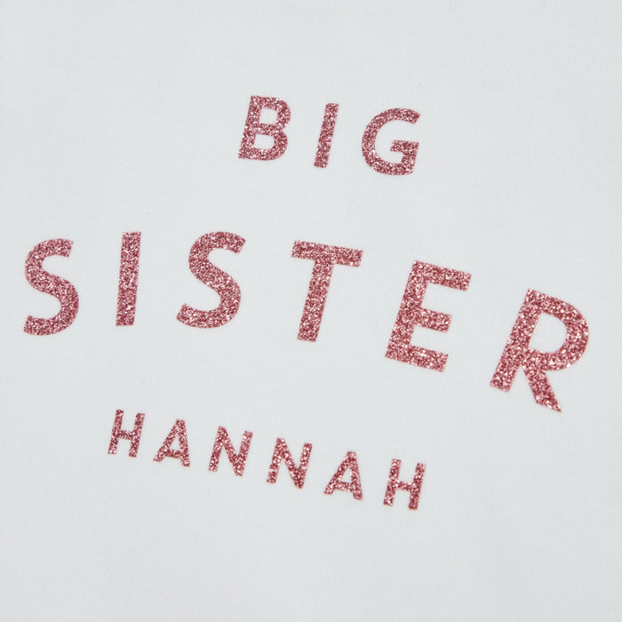 Personalised Big Sister White T-Shirt