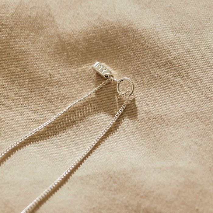 Personalised Birth Flower Sterling Silver Disc Necklace