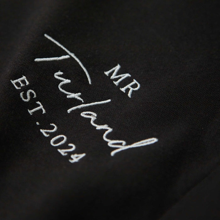 Personalised Black Mr Sweatshirt