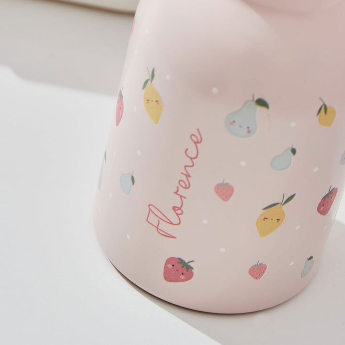 Personalised Bloom & Blossom Pink Water Bottle