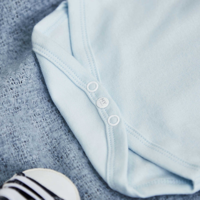 Personalised Blue Dinosaur Baby Bodysuit