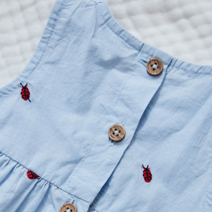 Personalised Blue Ladybug Dress by Name It