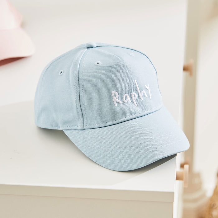 Personalised Blue Name Baseball Cap