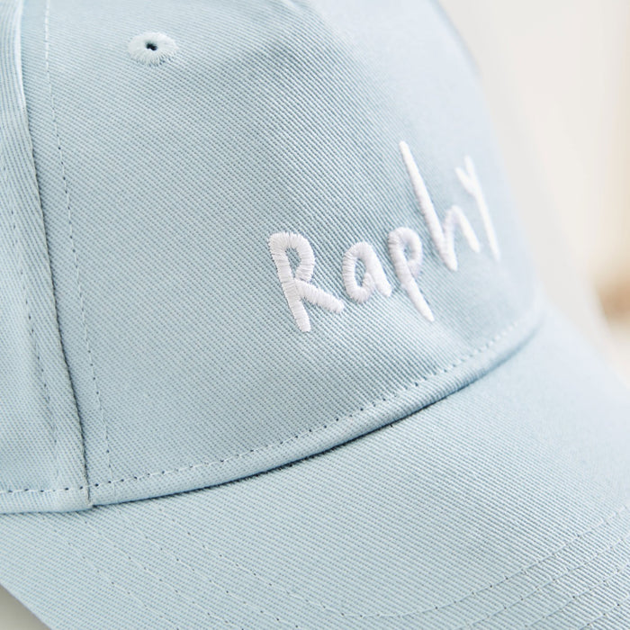 Personalised Blue Name Baseball Cap