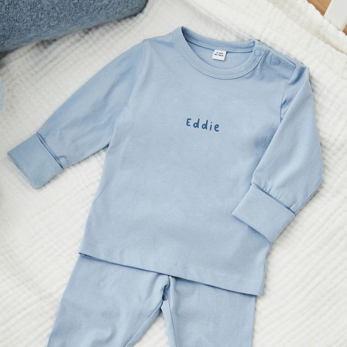 Personalised Blue Pyjama Set