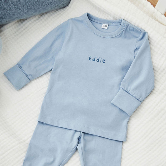 Personalised Blue Pyjama Set