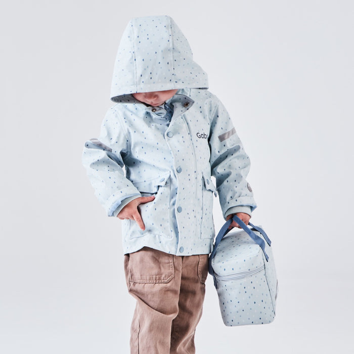 Personalised Blue Spot Print Raincoat