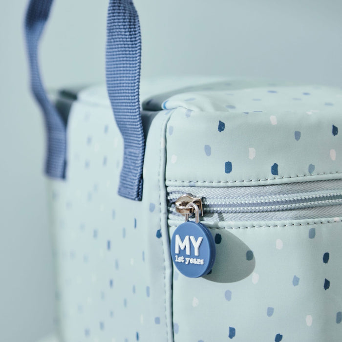 Personalised Blue Spot Snack Bag