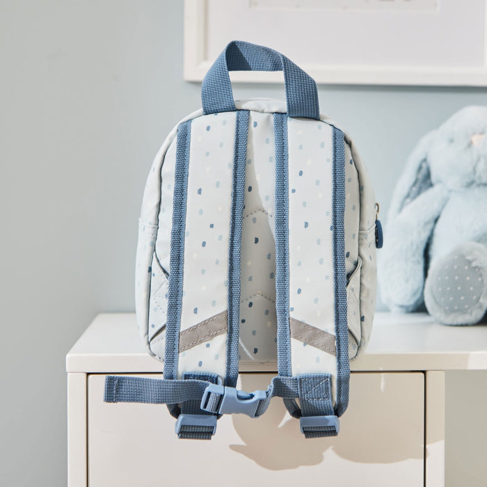 Personalised Blue Spot Tiny Backpack