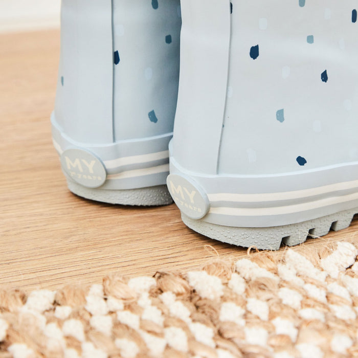 Personalised Blue Spot Welly Boots