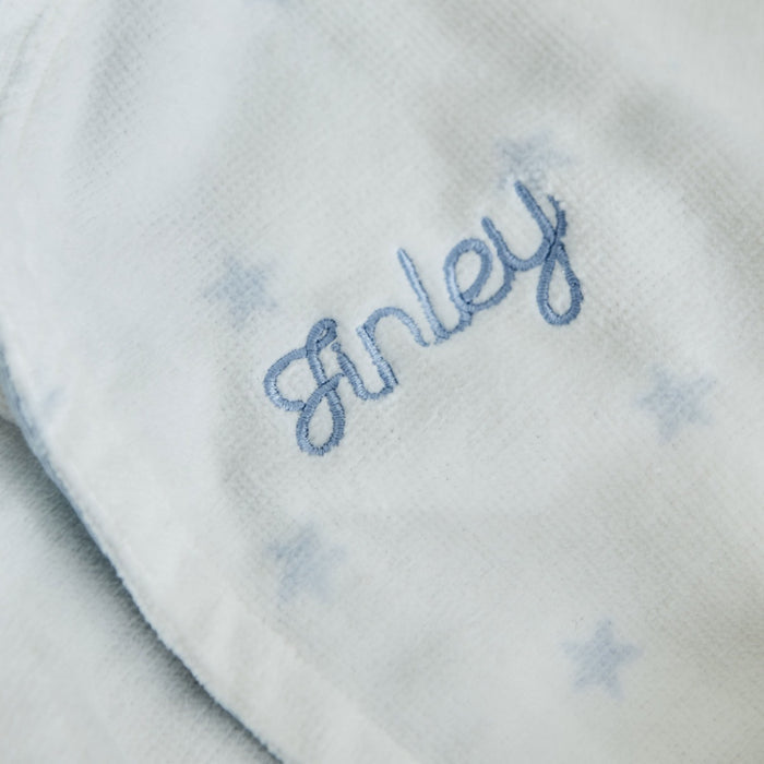 Personalised Blue Star Towelling Robe