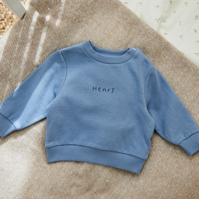 Personalised Blue Sweatshirt