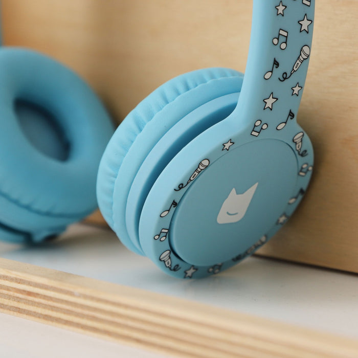 Personalised Blue Tonies Foldable Headphones