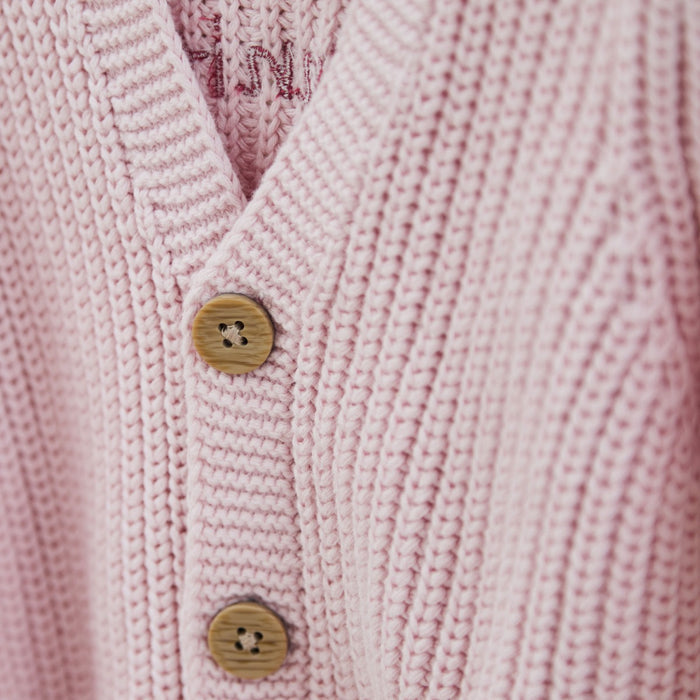 Personalised Born In 2026 Pink Cardigan