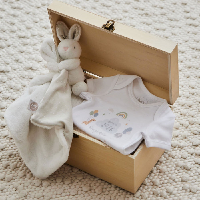 Personalised Born In 2026 Wooden Keepsake Box FSC®
