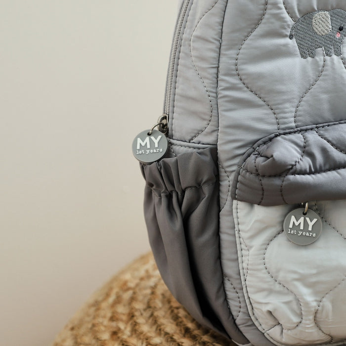Personalised Born To Be Loved Safari Quilted Medium Backpack