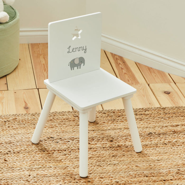 Personalised Born To Be Loved Star Elephant Chair