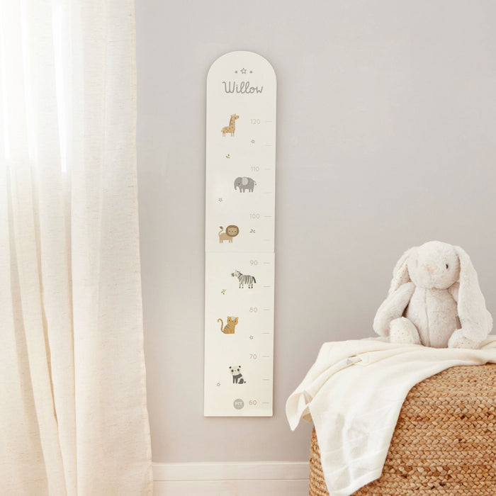 Personalised Born To Be Loved Wooden Height Chart FSC®