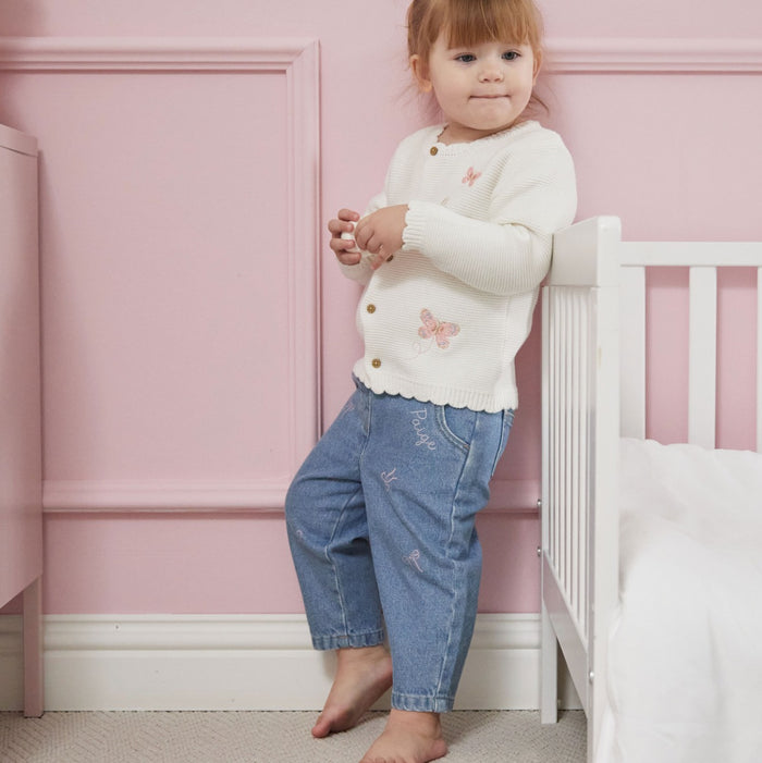 Personalised Bow Denim Jeans
