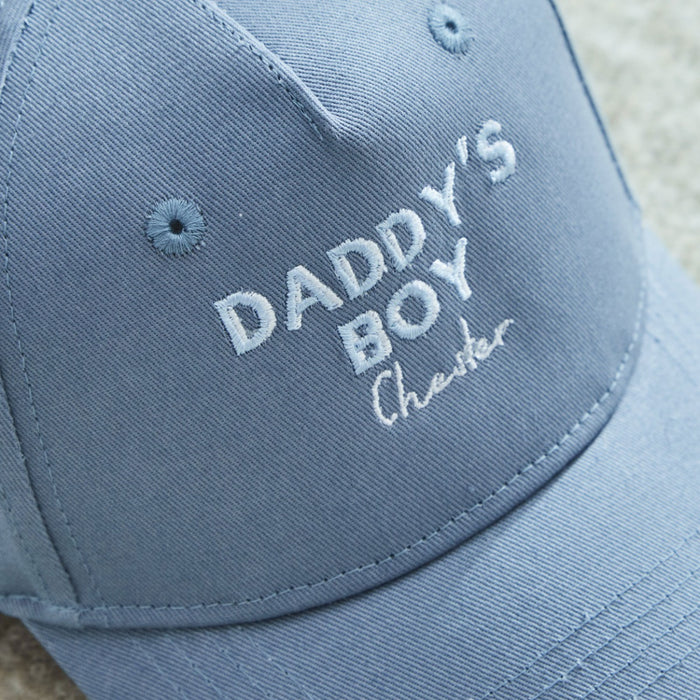 Personalised Boys' Daddy's Boy Cap in Blue
