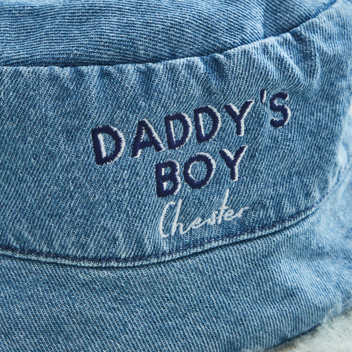 Personalised Boys' Family Denim Bucket Hat