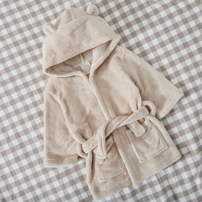 Personalised 'Breakfast Club' Croissant Oatmeal Fleece Robe