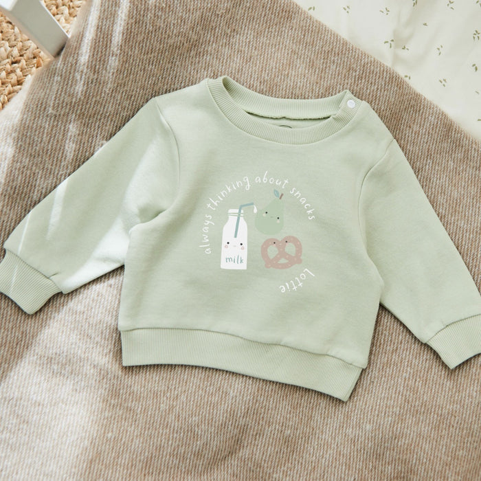 Personalised 'Breakfast Club' Sage Sweatshirt