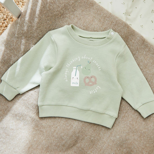 Personalised 'Breakfast Club' Sage Sweatshirt
