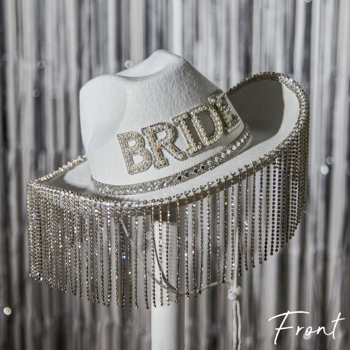 Personalised Bride Cowboy Hat